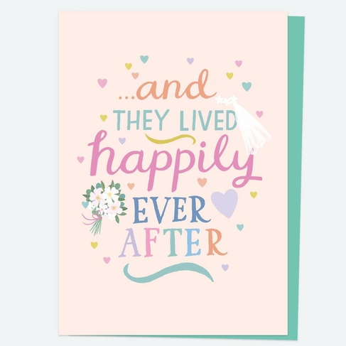 Dotty About Paper Mrs and Mrs Ever After Wedding Card