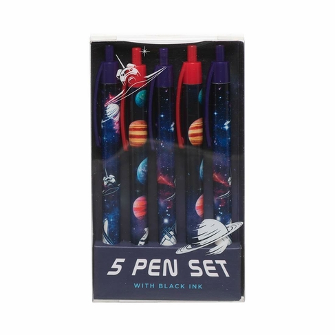WHSmith Space 5 Pack Pens