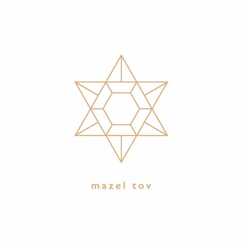 Mazel Tov White Star Card