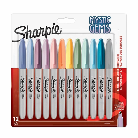 Sharpie Mystic Gems Fine Permanent Markers (Pack of 12)