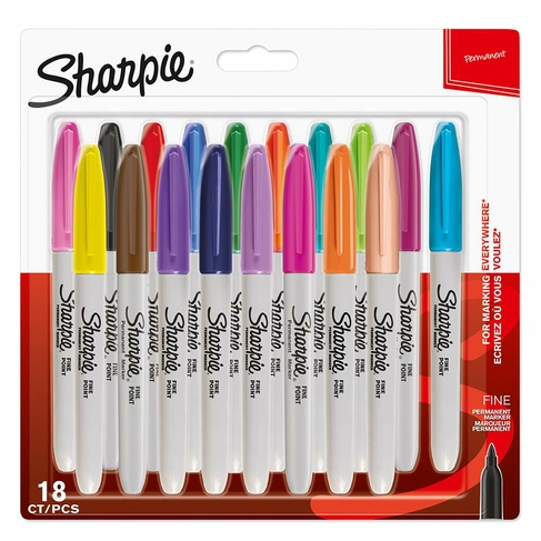 Sharpie Fine Permanent Markers (Pack of 18)