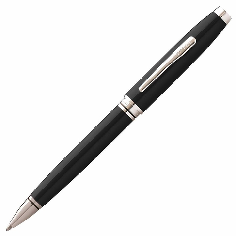 Cross Coventry Black Lacquer Ballpoint Pen with Chrome Appointments