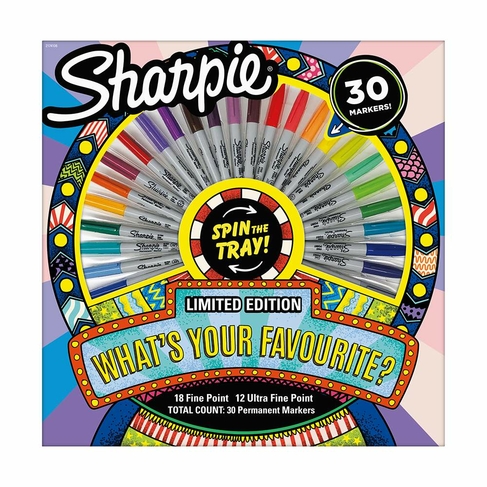 Sharpie Wheel Limited Edition Permanent Markers (Pack of 30)