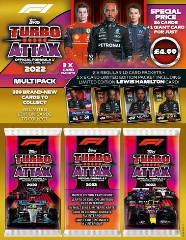 F1 Turbo Attax 2022  Assorted Multipack