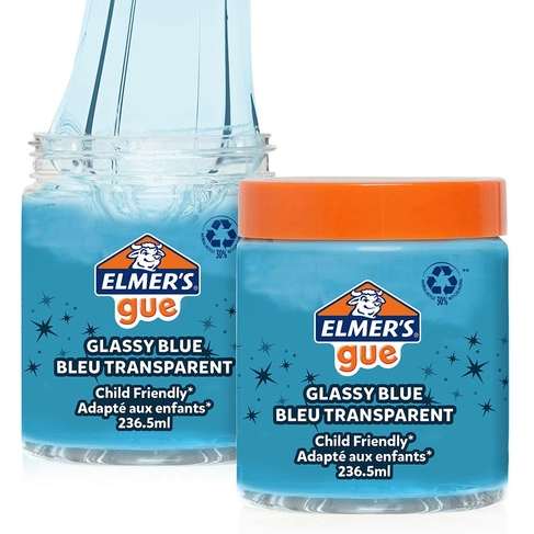 Elmer's Glassy Blue Transparent Pre-Made Slime Gue 236ml