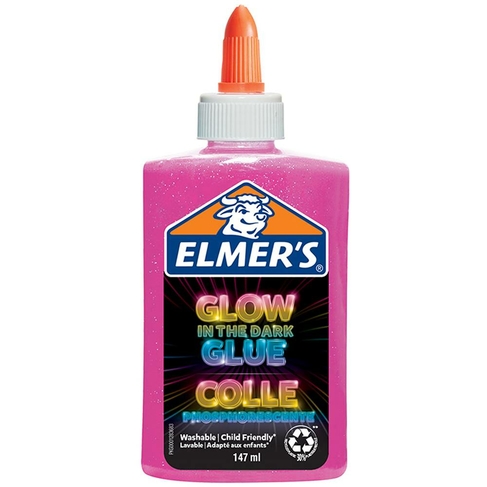 Elmer's Pink Glow in the Dark Glue 147ml