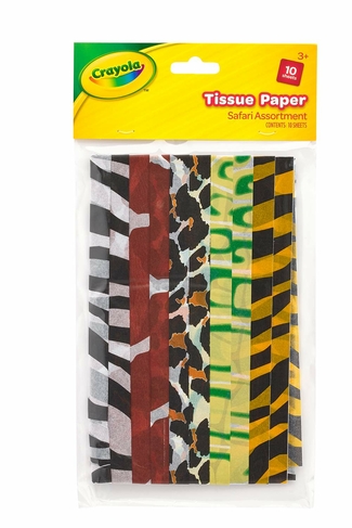 Crayola Tissue Paper Pack Safari (10 Sheets)