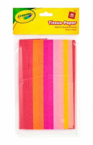 Crayola Tissue Paper Pack Warm Shades (10 Sheets)