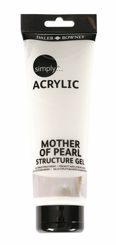 Daler-Rowney Simply Acrylic Mother of Pearl Structure Gel 250ml
