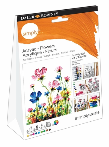 Daler-Rowney Simply Acrylic Activity Set Flower