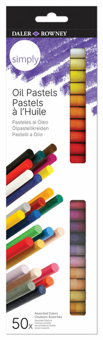 Daler-Rowney Simply Oil Pastels (Pack of 50)