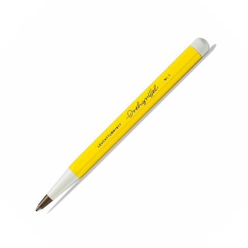 Drehgriffel No.1. Lemon, Ballpoint Pen With Royal Blue Ink