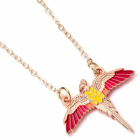 Harry Potter Rose Gold Fawkes Necklace

