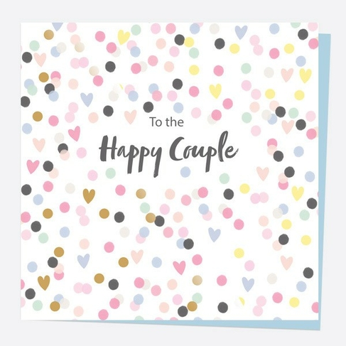 Dotty About Paper Patterns Confetti Pattern Foil Wedding Card