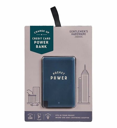 Gentlemen's Hardware Power Bank Credit Card Size
