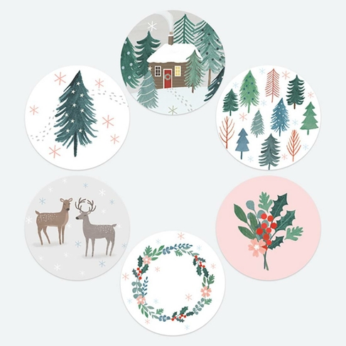 Dotty About Paper Winter Wonderland Christmas Stickers Pack of 48
