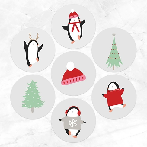 Dotty About Paper Penguin Friends Christmas Stickers Pack of 70