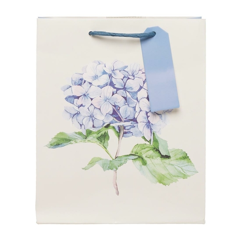WHSmith Blue Hydrangea Medium Gift Bag