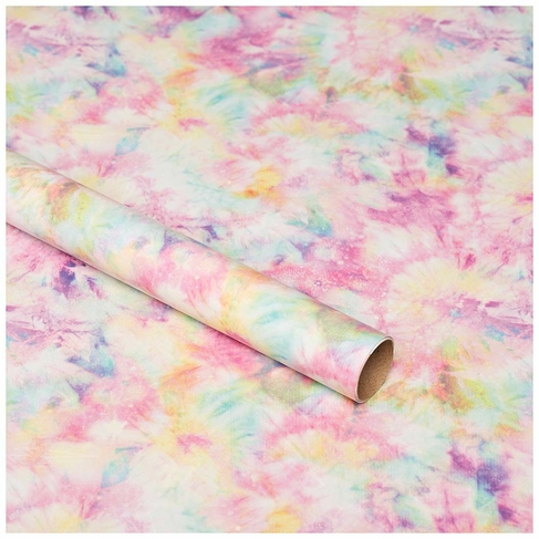 WHSmith 3M Pink Tye Die Recyclable Gift Wrap