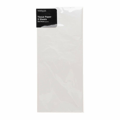 WHSmith 3 Sheets Pearl White Tissue Paper