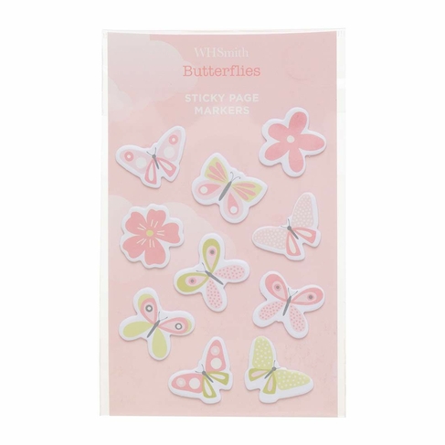 WHSmith Butterflies Sticky Page Markers