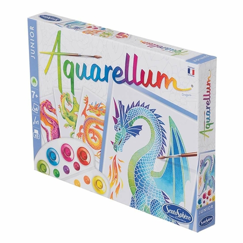 SentoSphere Aquarellum Large Dragons Painting Art Kit (16 Pieces)