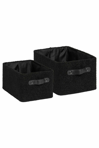 Style Sisters Boucle Storage Baskets (2 Nested) 
