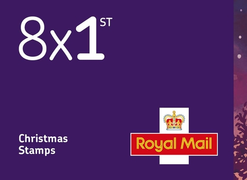 Royal Mail 1st Class Christmas 2023 Stamps (Book of 8)