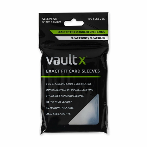 Vault X Exact Fit Inner Trading Card Sleeves (Pack of 100)