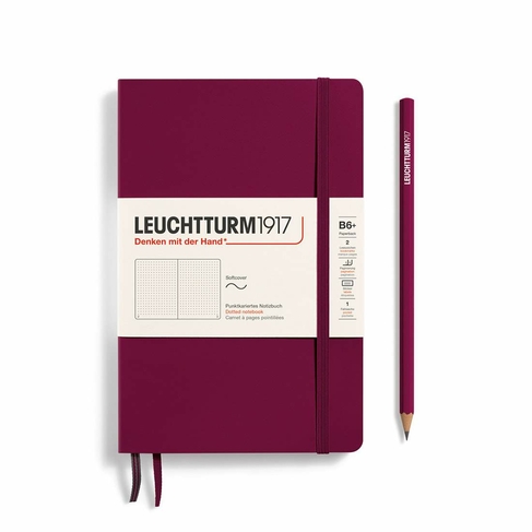Leuchtturm1917 Softcover Port Red Dotted B6 Notebook
