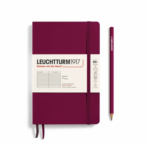 Leuchtturm1917 Softcover Port Red Ruled B6 Notebook