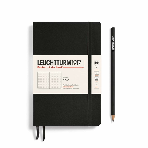 Leuchtturm1917 Softcover Black Dotted B6 Notebook