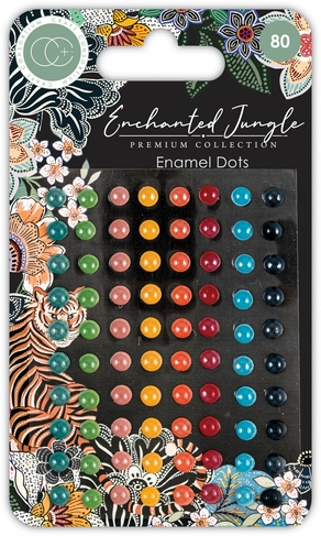 Craft Consortium Enchanted Jungle Enamel Dots (Pack of 80)