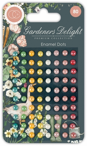 Craft Consortium Gardeners Delight Enamel Dots (Pack of 80)
