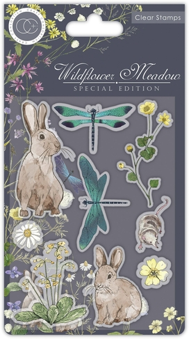 Craft Consortium Wildflower Meadow Stamp Set (Pack of 9)