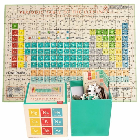 Periodic Table 300 Piece Jigsaw Puzzle Cube