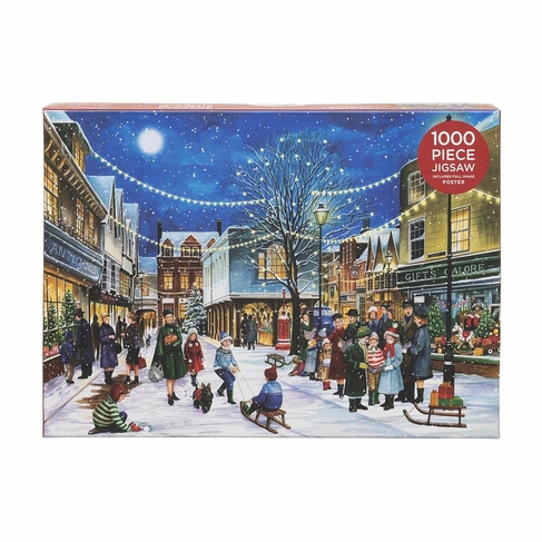 WHSmith 1000 Piece Village Christmas Carols Jigsaw Puzzle
