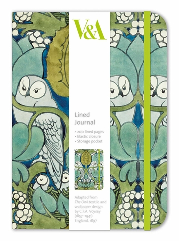 V&A Owl Lined Journal
