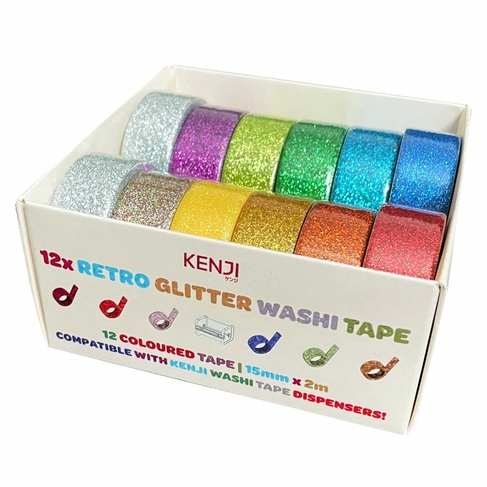 Kenji 12 Glitter Washi Tapes