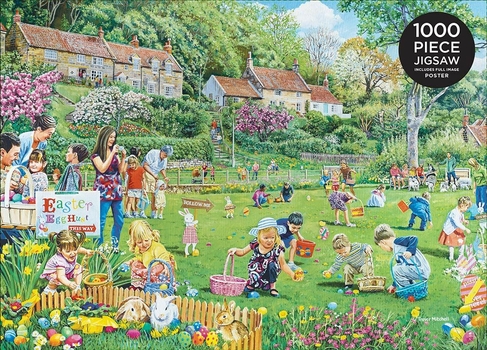WHSmith 1000 piece Family Day On The Village Green Jigsaw Puzzle
