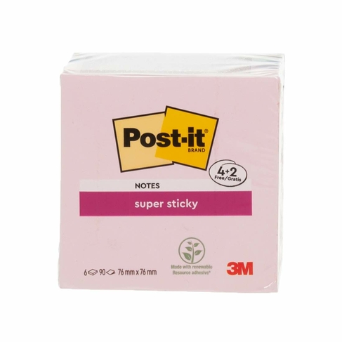 Post-It Pastel Coloured Sticky Notes Cube