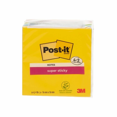 Post-It Bright Coloured Sicky Notes Cube