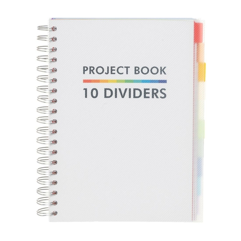 Pukka Pad B5 White Project Book with 10 Dividers