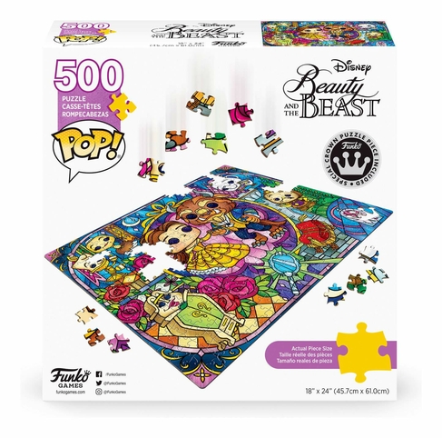 Funko Pop! Puzzles Disney Beauty and the Beast 500 Piece Jigsaw Puzzle