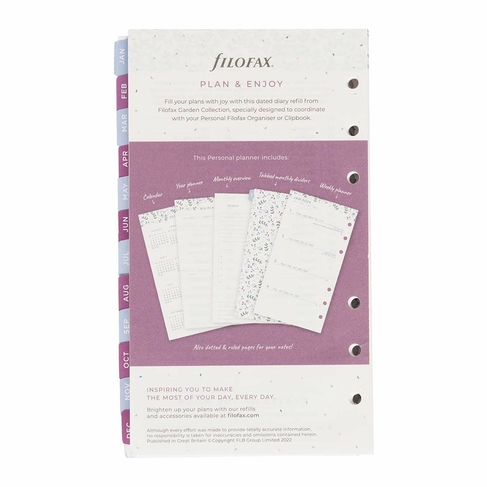 Filofax Personal Week On Two Pages 2024 Diary Refill