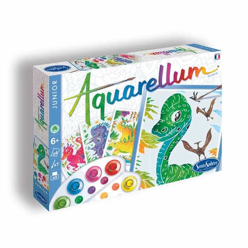 SentoSphere Aquarellum Junior Watercolour Kit Dinosaurs