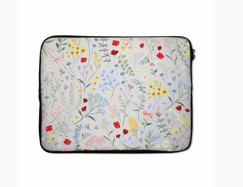 Dyefor Wild Flowers 16 Inch Laptop Bag