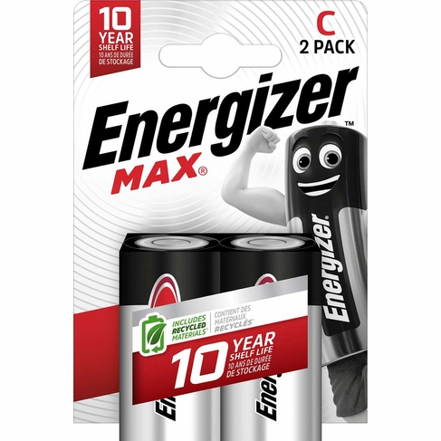 Energizer Max C Alkaline Batteries 2 Pack