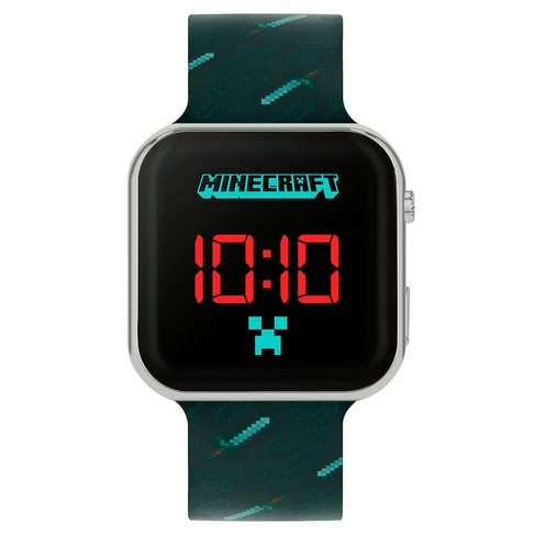 Minecraft LED Watch with Black Strap