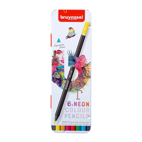 Bruynzeel Expression Colouring Pencils Neon (Pack of 6)